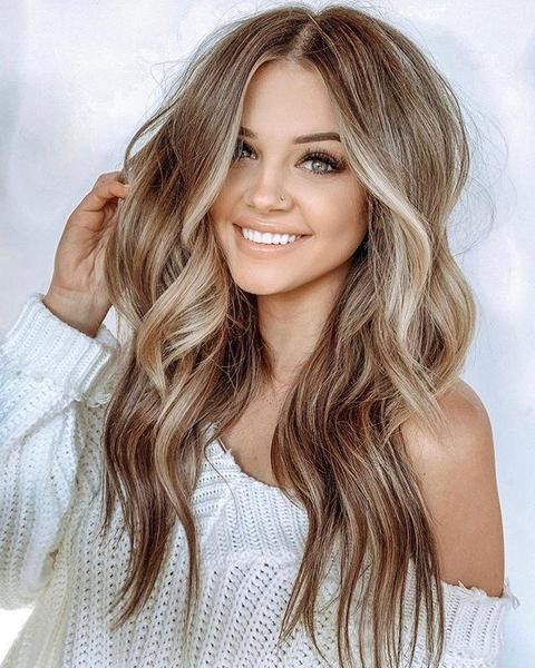 Honey middle long wave hair -   16 hair Waves how to get ideas