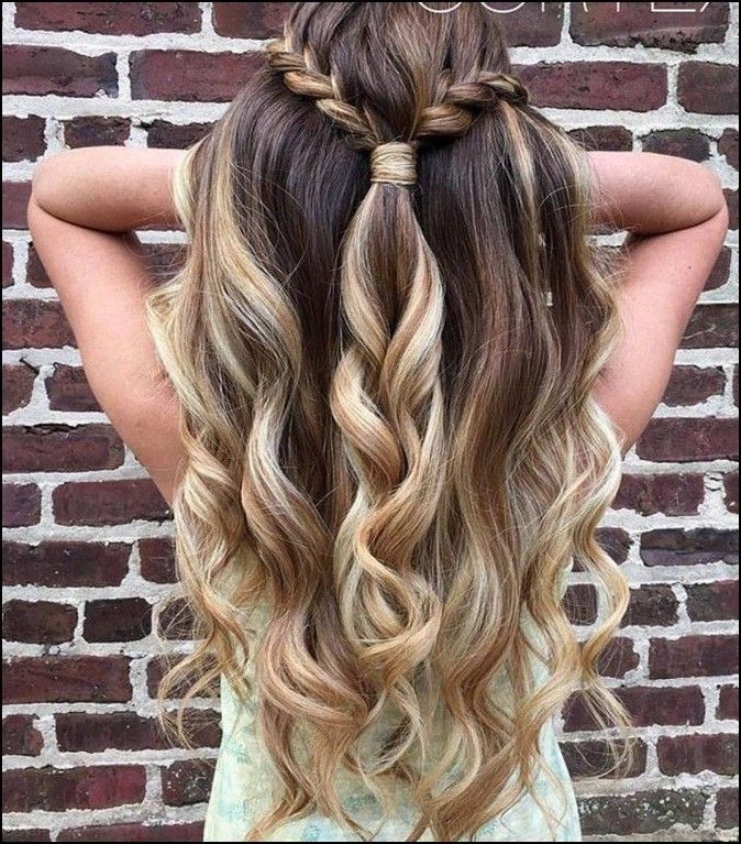 121+ of the most inspiring long prom hairstyles 2019 to fuel your imagination page 37 -   16 hairstyles Semirecogido trenza ideas