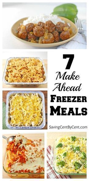 7 Make Ahead Freezer Meals -   16 make ahead diet Meals ideas