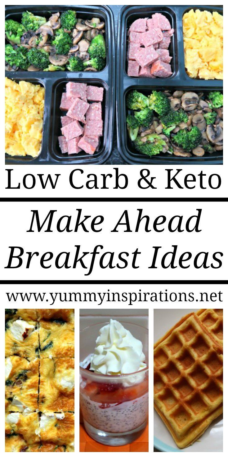 Easy Make Ahead Breakfast Ideas - Low Carb & Keto Diet Recipes -   16 make ahead diet Meals ideas