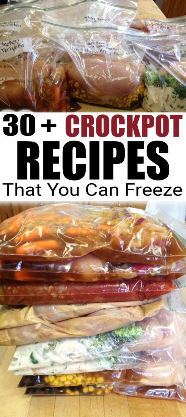 30 Crockpot Freezer Meals -   16 make ahead diet Meals ideas