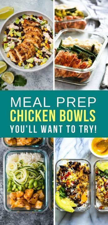 Chicken Meal Prep Bowls that Will Help You Get Through the Week! -   16 make ahead diet Meals ideas
