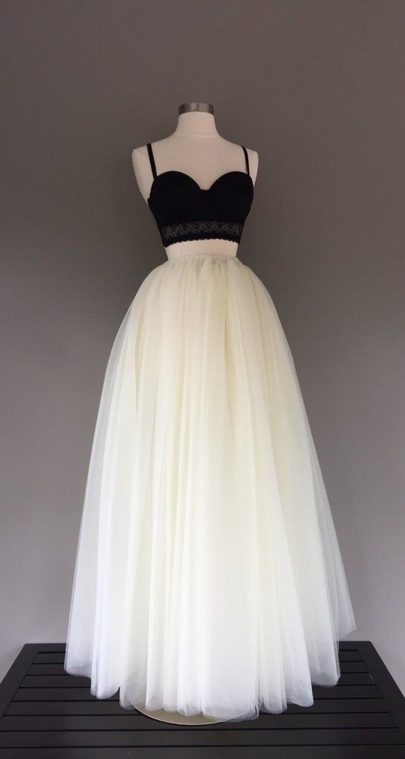 Floor length tulle skirt, ivory tulle skirt, adult tutu,  ivory wedding dress, tea length skirt, ANY -   16 tulle dress DIY ideas