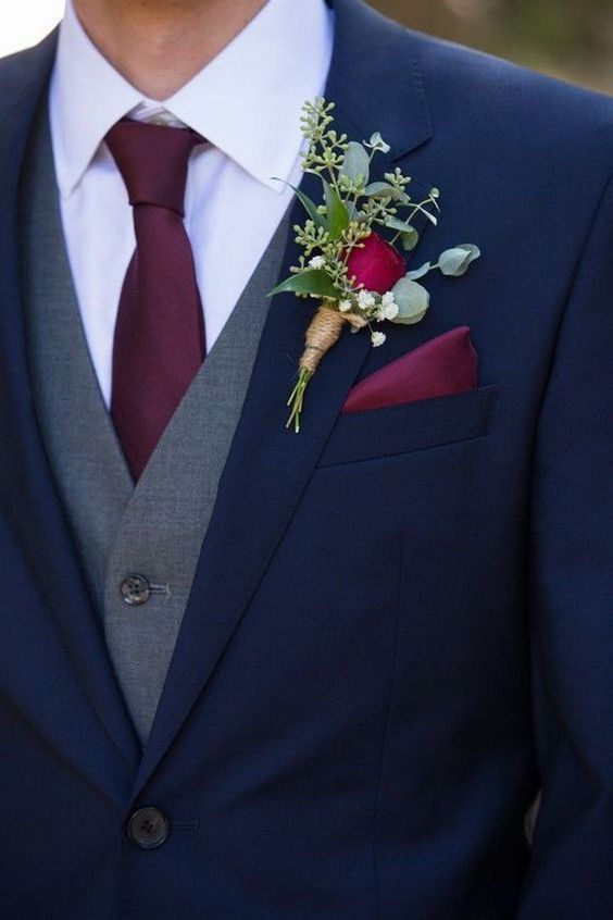 20 Trending Groom's Suit Ideas for 2019 Weddings -   16 tuxedo wedding Burgundy ideas