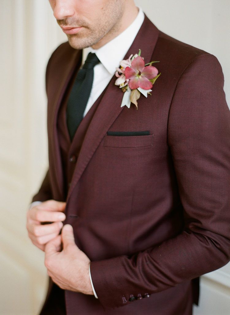 16 tuxedo wedding Burgundy ideas