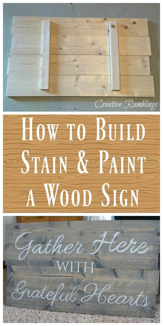 How to Build and Paint a Wood Sign -   17 diy projects For Gifts simple ideas