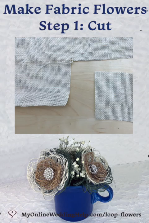 Easy DIY Burlap Fabric Flowers -   17 fabric crafts Videos clothes ideas