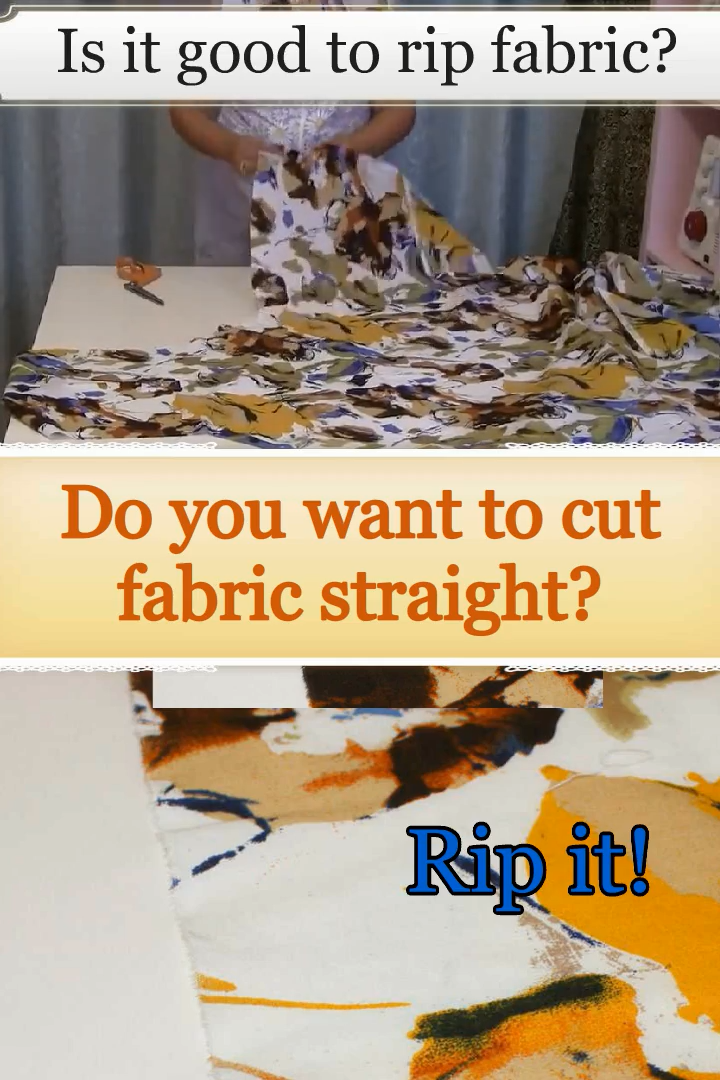 8 simple ways to cut fabric perfectly straight / sewing tutorial -   17 fabric crafts Videos clothes ideas