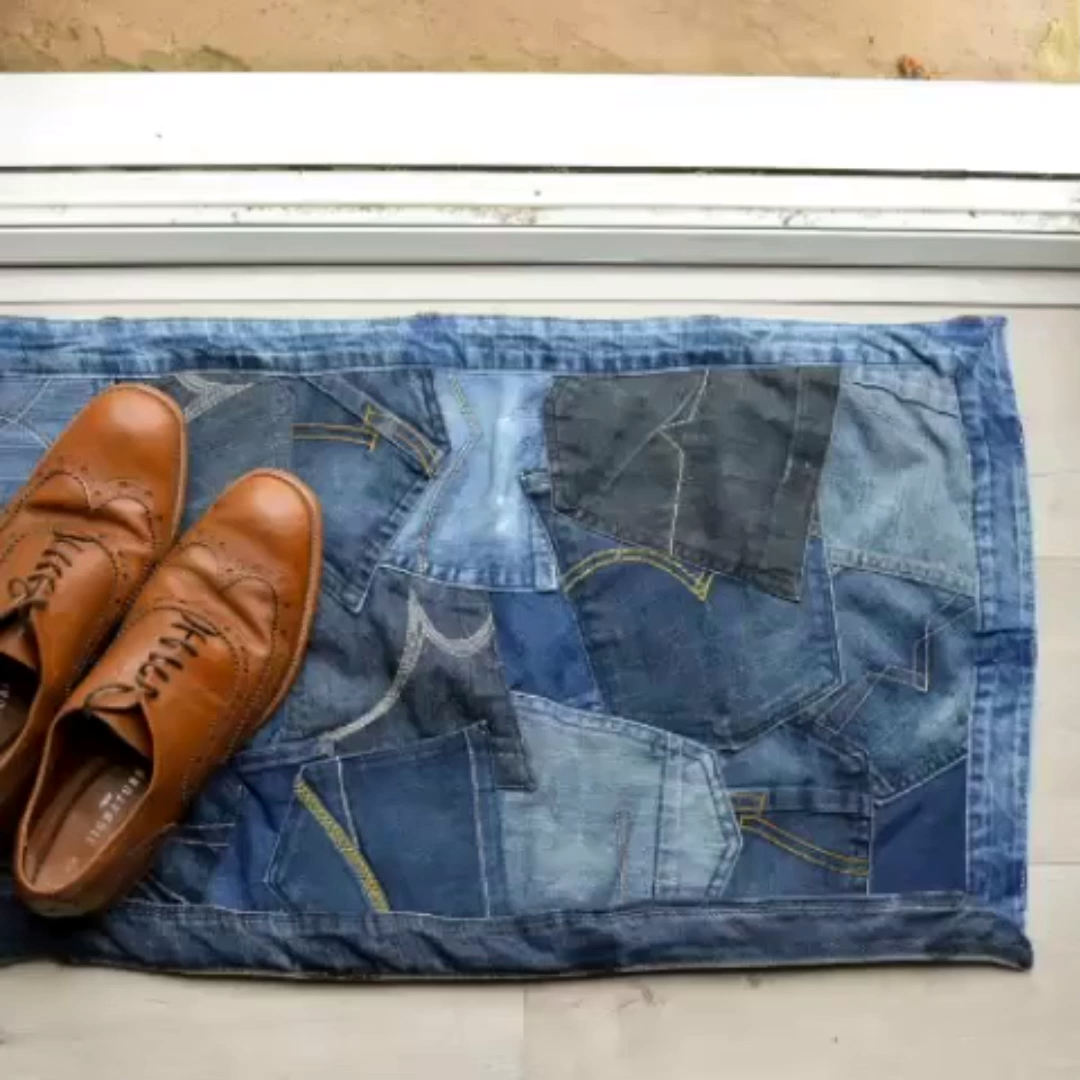 How to make a doormat from old jeans -   17 fabric crafts Videos clothes ideas