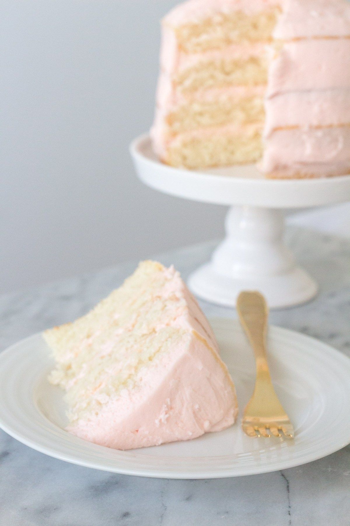 Almond Cake with Raspberry Buttercream -   17 gourmet cake Flavors ideas