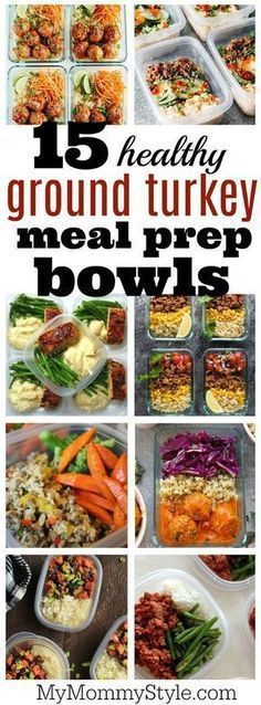 15 healthy ground turkey meal prep bowls -   17 healthy recipes For Weight Loss turkey ideas