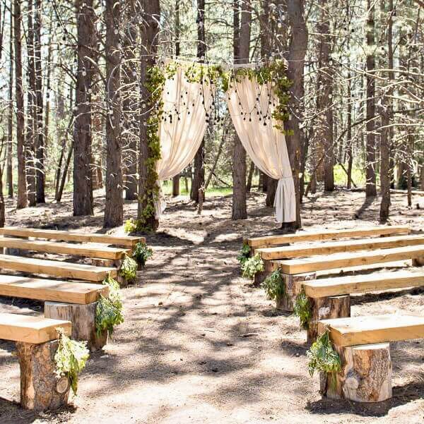 DIY Wedding Backdrop with Dropcloths for Budget Friendly Style -   17 wedding Backyard backdrop ideas