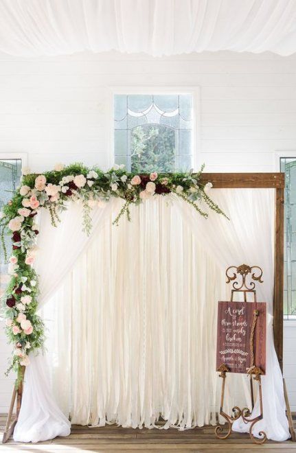 22+ Ideas For Wedding Backyard Diy Flower -   17 wedding Backyard backdrop ideas
