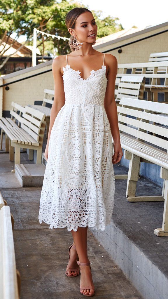 Dreaming Of You Dress - White -   17 white dress Midi ideas