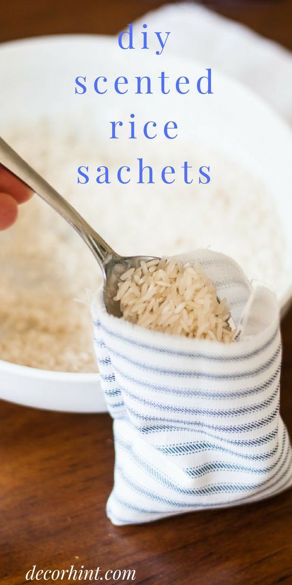 DIY Scented Sachets with Rice and Essential Oils -   18 fabric crafts Easy gifts ideas