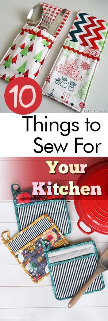 10 Things to Sew For Your Kitchen -   18 fabric crafts Easy gifts ideas