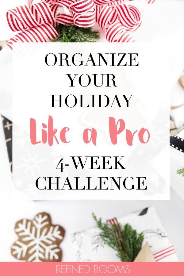 The Organize Your Holiday Challenge -   18 holiday Hacks to get ideas