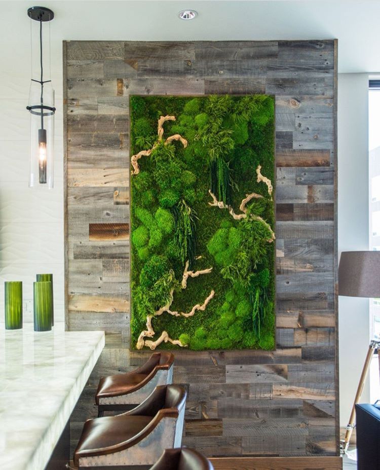 Moss Wall Art For Your Home or Office -   18 plants Painting on wall ideas