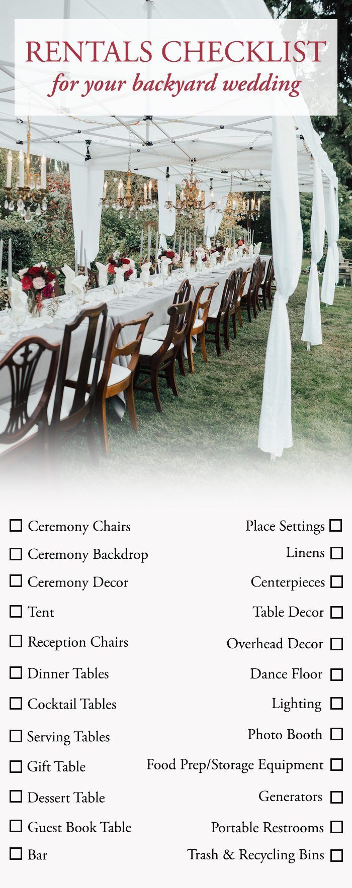 The Ultimate Guide to Planning a Backyard Wedding -   19 backyard wedding ideas