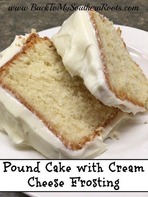 Pound Cake with a Cream Cheese Frosting -   19 cake Cheese treats ideas