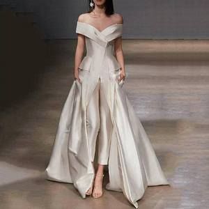 Sexy Off-The-Shoulder Folds Solid Color Evening Dress -   19 evening dress 2018 ideas