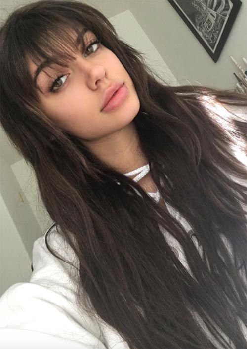 55 Dope Long Haircuts with Bangs: Tips for Wearing Fringe Hairstyles -   19 fringe hairstyles ideas