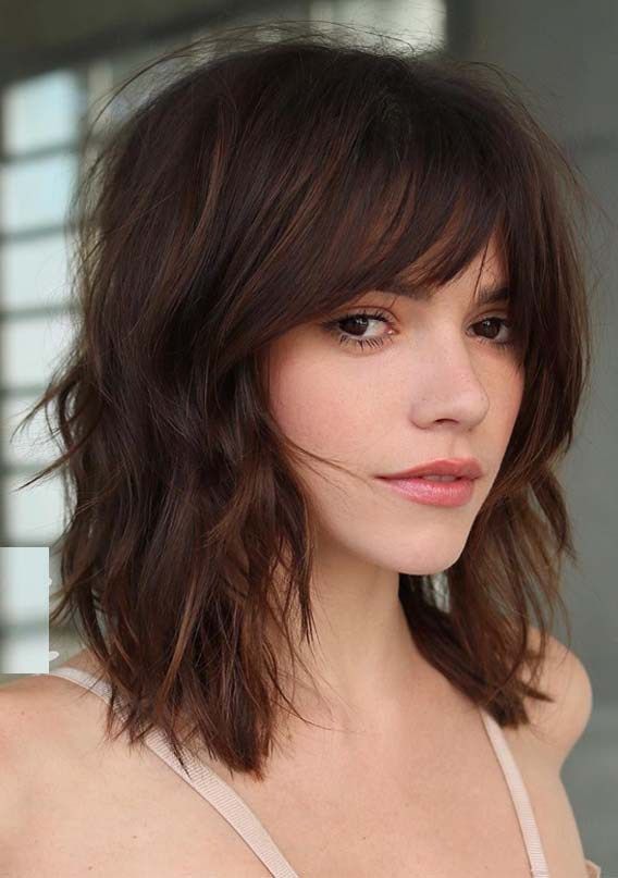 Ridiculous Medium Length Haircuts with Bangs in 2019 -   19 fringe hairstyles ideas