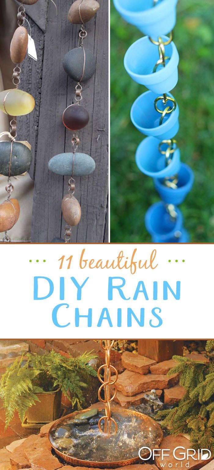 11 Beautiful DIY Rain Chain Ideas -   19 garden design DIY rain chains ideas