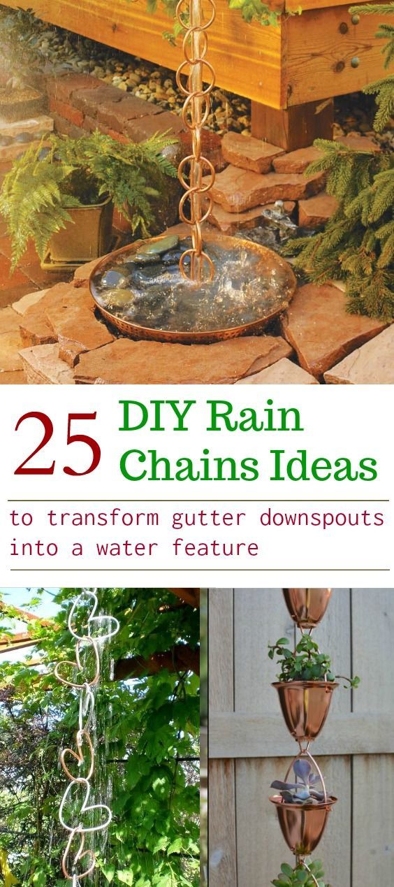 19 garden design DIY rain chains ideas