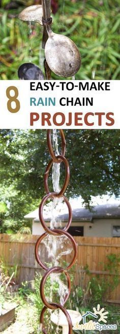 8 Easy-to-Make Rain Chain Projects – -   19 garden design DIY rain chains ideas