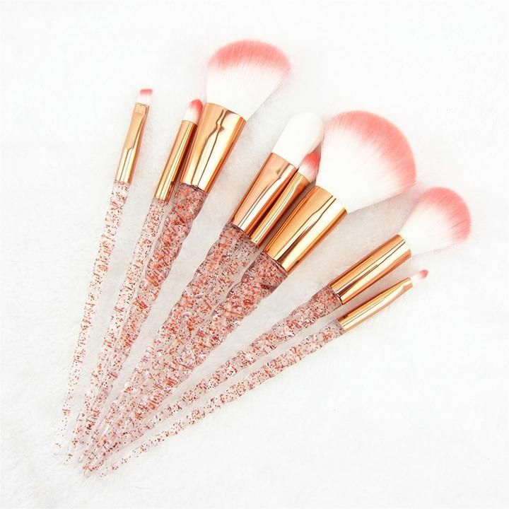 8pcs Red Glitter Unicorn Brush Set -   19 makeup Brushes design ideas