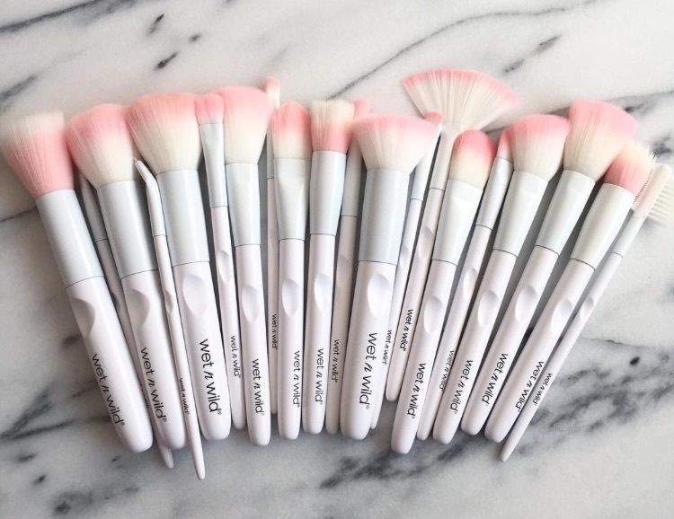 Details about New Set Of 7 Limited Edition Wet N Wild 2016 White Pink Vegan Makeup Brushes -   19 makeup Brushes design ideas