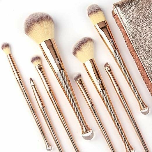 ZOREYA Makeup Brushes Set 8Pcs High End Premium Synthetic Cosmetics Contouring Powder Contour Foundation -   19 makeup Brushes design ideas