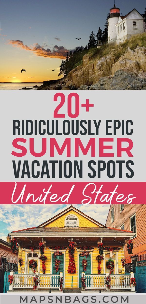 20+ Amazing Summer Destinations in the US [#5 will blow your mind!] -   19 travel destinations USA weekend getaways ideas