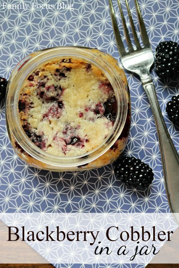 Delicious Blackberry Cobbler in a Jar- Easy Recipe To Make -   20 cake Cute in a jar ideas