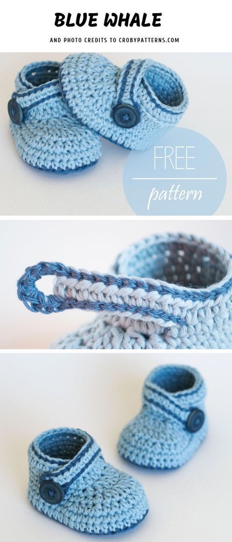 Blue Whale Easy Crochet Baby Booties -   20 knitting and crochet baby booties ideas
