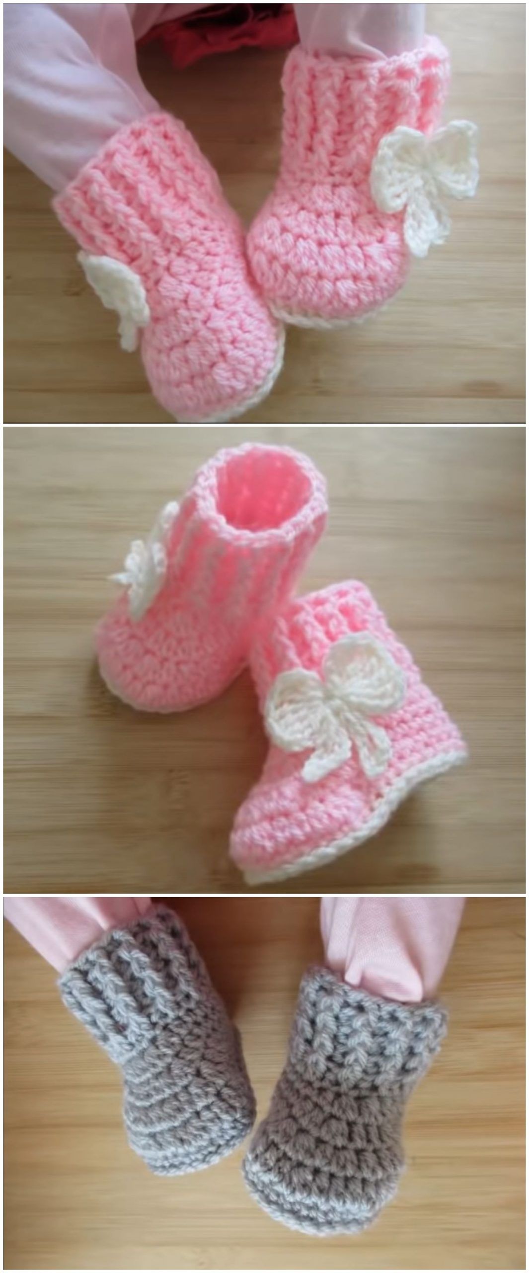 Crochet Fast And Easy Baby Booties -   20 knitting and crochet baby booties ideas