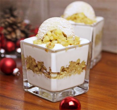 Mein garantiert stressfreies Weihnachts-Dessert: Apfel Vanillekipferl Tiramisu -   23 apfel desserts Weihnachten ideas