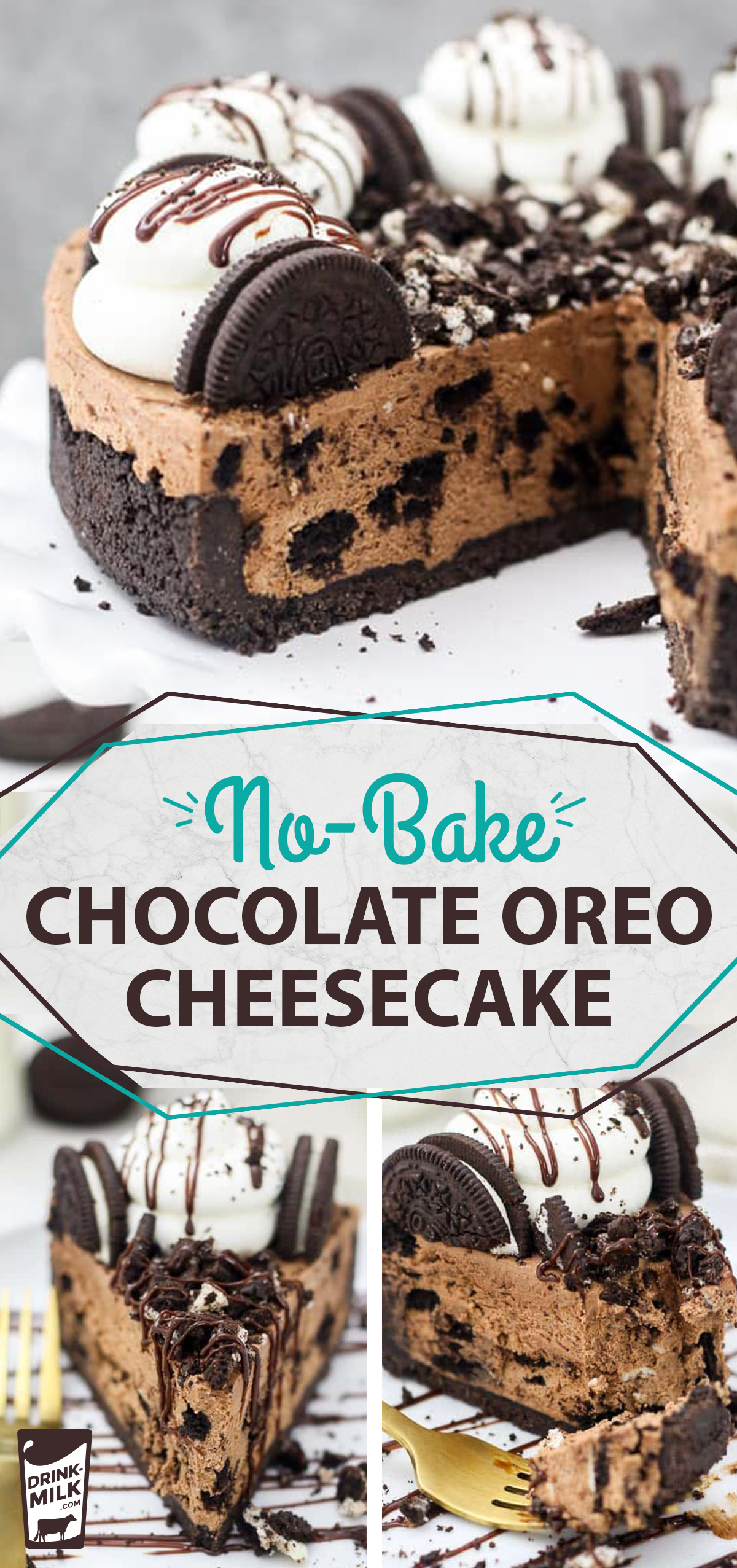 No-Bake Chocolate Oreo Cheesecake -   8 desserts Oreo cheesecake ideas