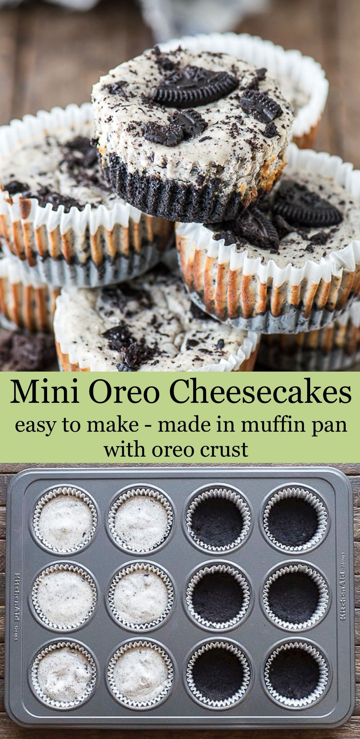Mini Oreo Cheesecakes -   8 desserts Oreo cheesecake ideas