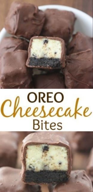 Oreo Cheesecake Bites -   8 desserts Oreo cheesecake ideas