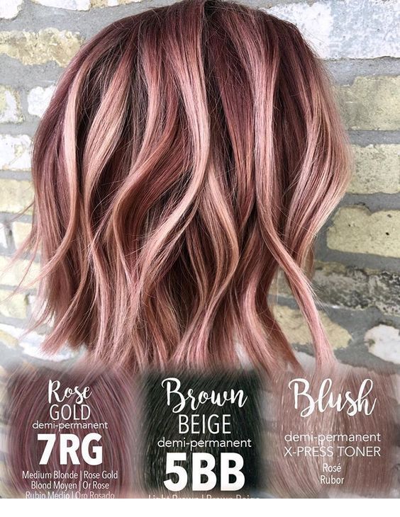 Rose gold all the way - Miladies.net -   9 dyed hair Rose Gold ideas