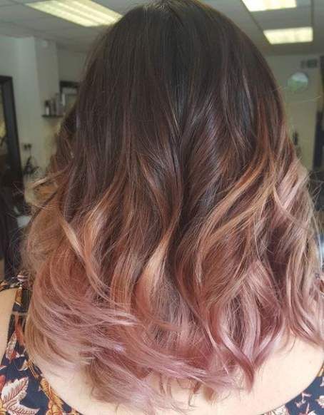 9 dyed hair Rose Gold ideas