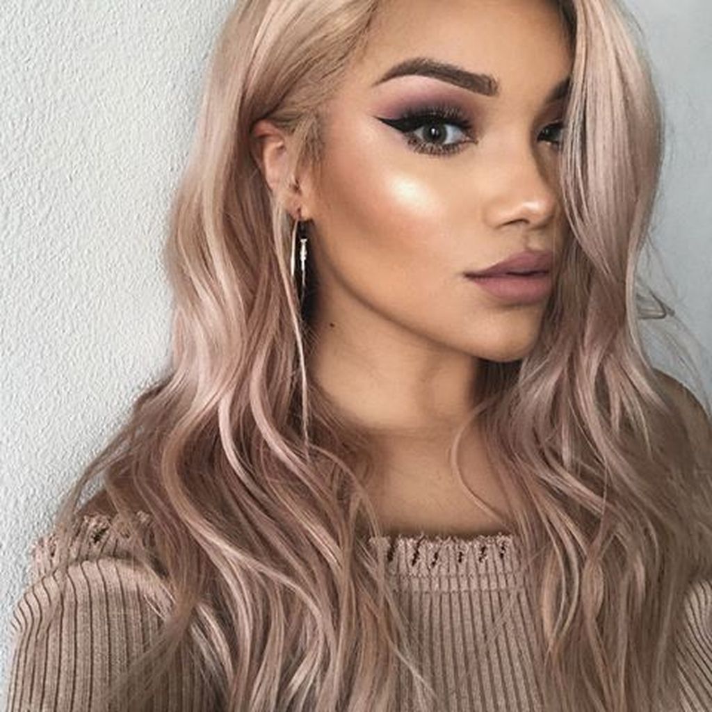9 dyed hair Rose Gold ideas
