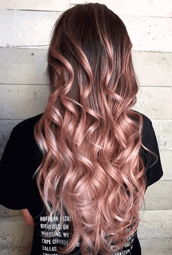 10 Rose Gold Ombre Hair Looks That You'll Love -   9 dyed hair Rose Gold ideas