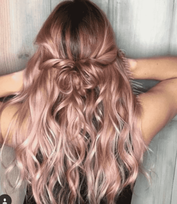 9 dyed hair Rose Gold ideas