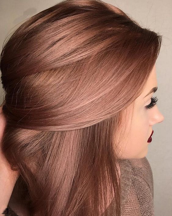 40 TREND HAIR COLORS FOR 2019 -   9 dyed hair Rose Gold ideas