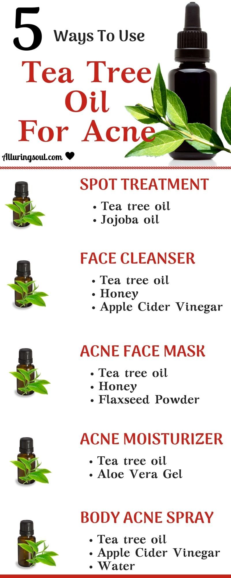 How To Use Tea Tree Oil For Acne - 5 Proven Remedies -   9 skin care Acne how to get rid ideas