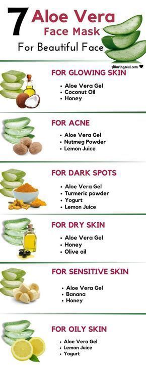 7 Aloe Vera Face Mask For Bright And Beautiful Skin -   9 skin care Acne how to get rid ideas