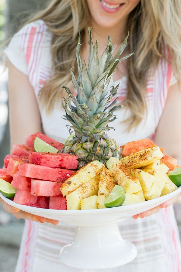 Mexican Style Fruit Plate with Chili Lime Salt -   10 desserts Mexican chili powder ideas